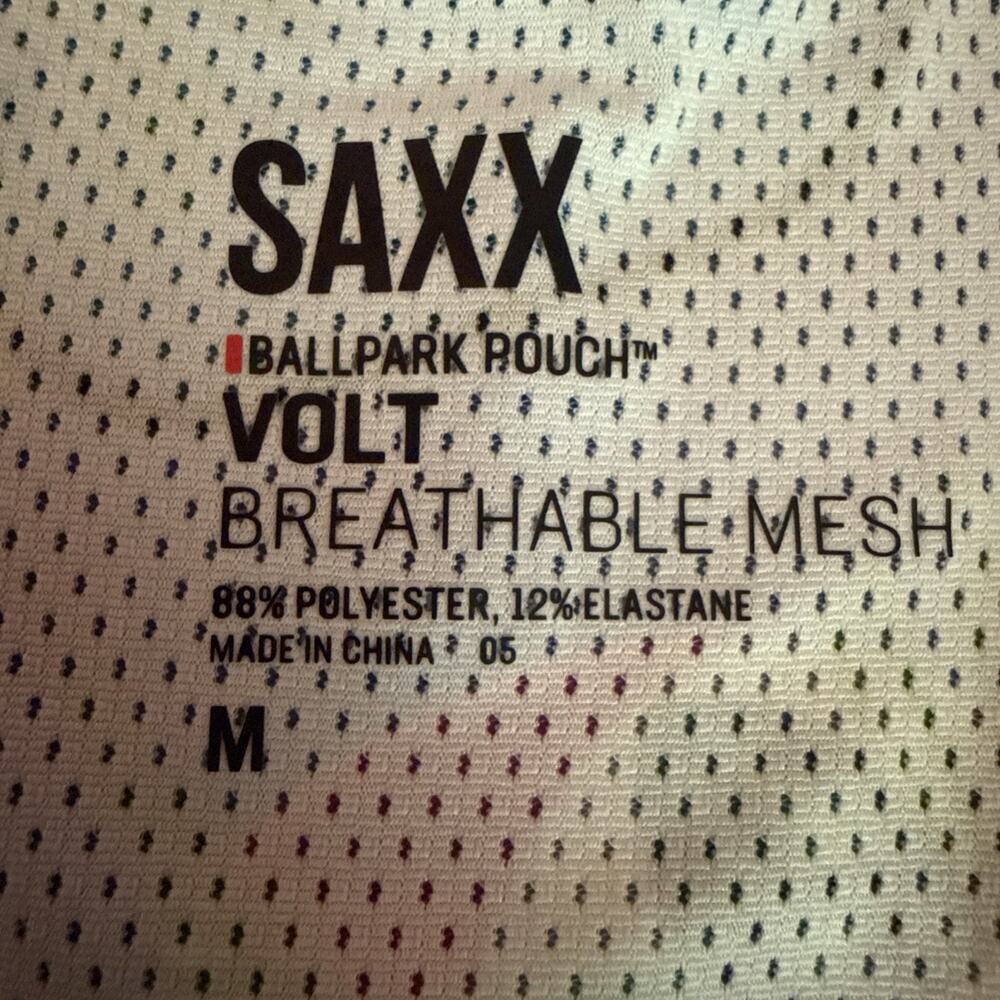SAXX Boxer Briefs Mens Medium Slim Fit Volt Breathable Mesh BallPark Pouch NWT - Picture 7 of 12